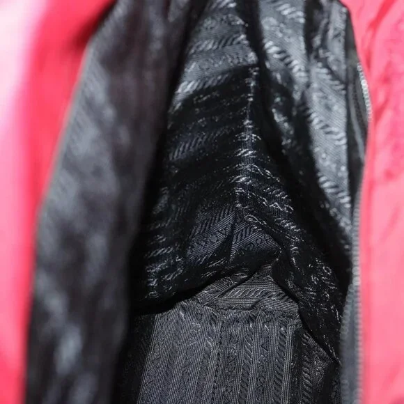 PRADA Hand Bag Nylon Red Auth ar11518 - Picture 12 of 16